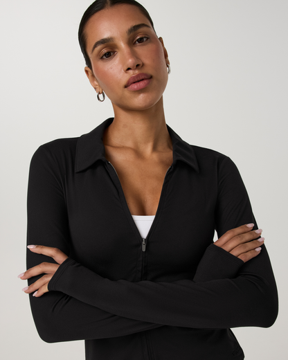 Long Sleeve Halo Double Zip Top - US 6391