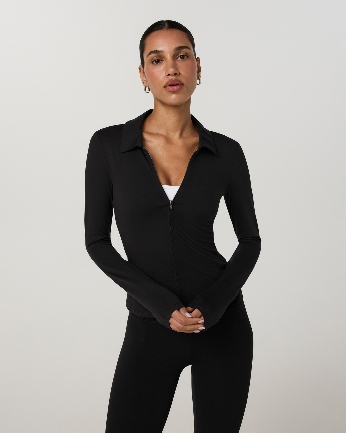 Long Sleeve Halo Double Zip Top - US 6391