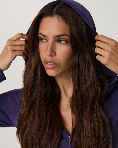 Halo Mini Full Zip Hoodie - Long - US 5211