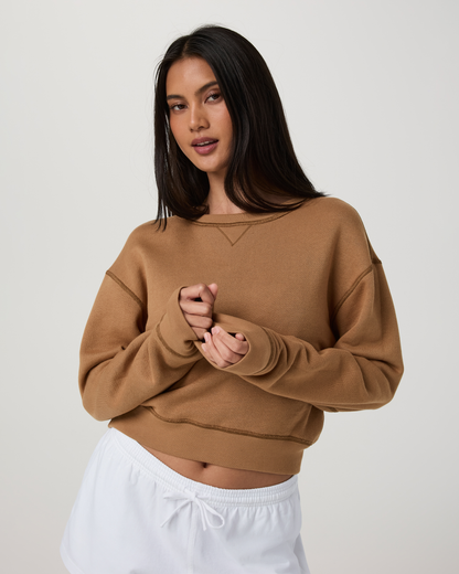 Reverse Fleece Crew - US 7501