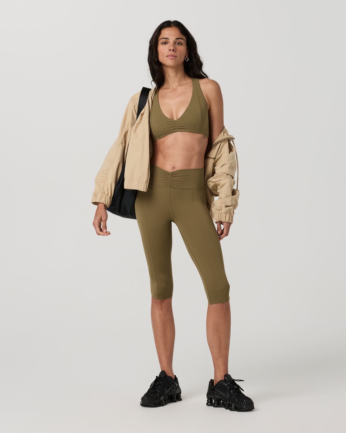 Vuori AllTheFeels™ Shirred Crop - US 7334