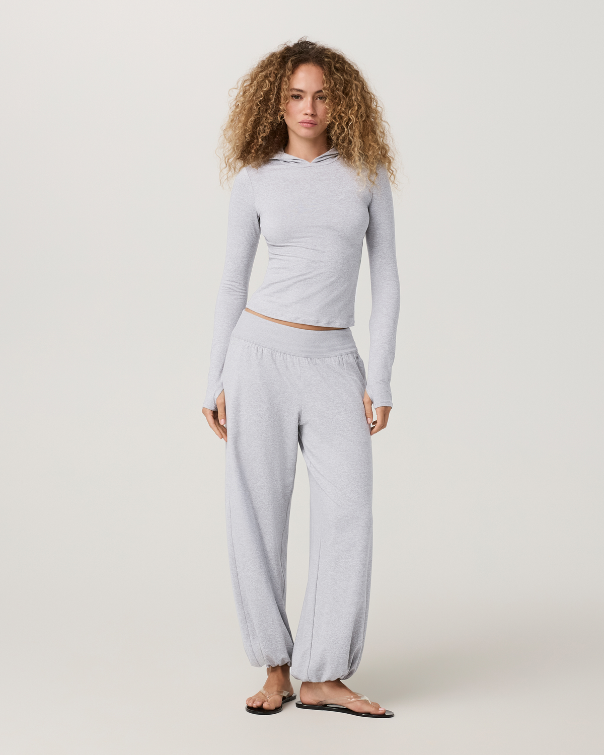 Long Sleeve Halo Fitted Hoodie - US 0691