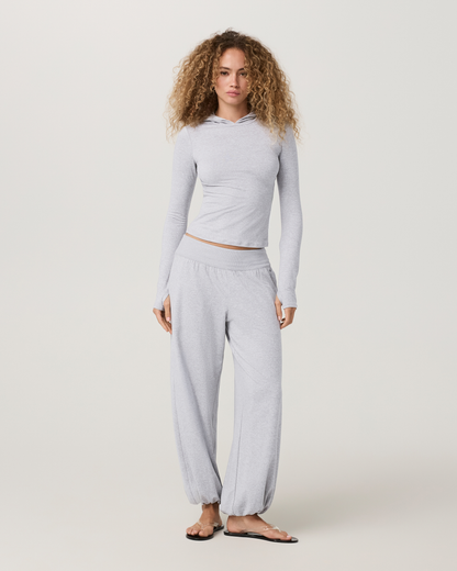 Long Sleeve Halo Fitted Hoodie - US 0691