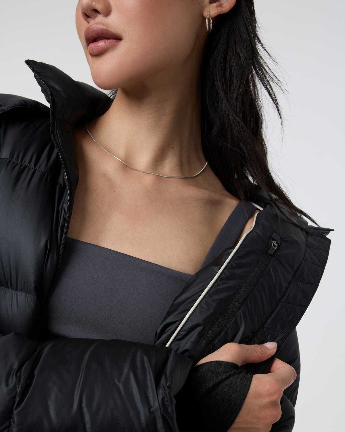 Women's Coordinate Long Down Jacket - US 5034
