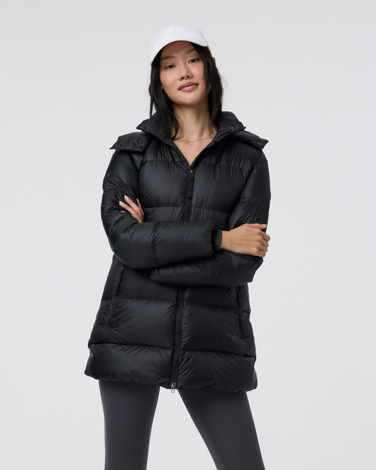 Women's Coordinate Long Down Jacket - US 5034